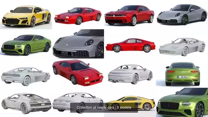 Collection of sports cars
