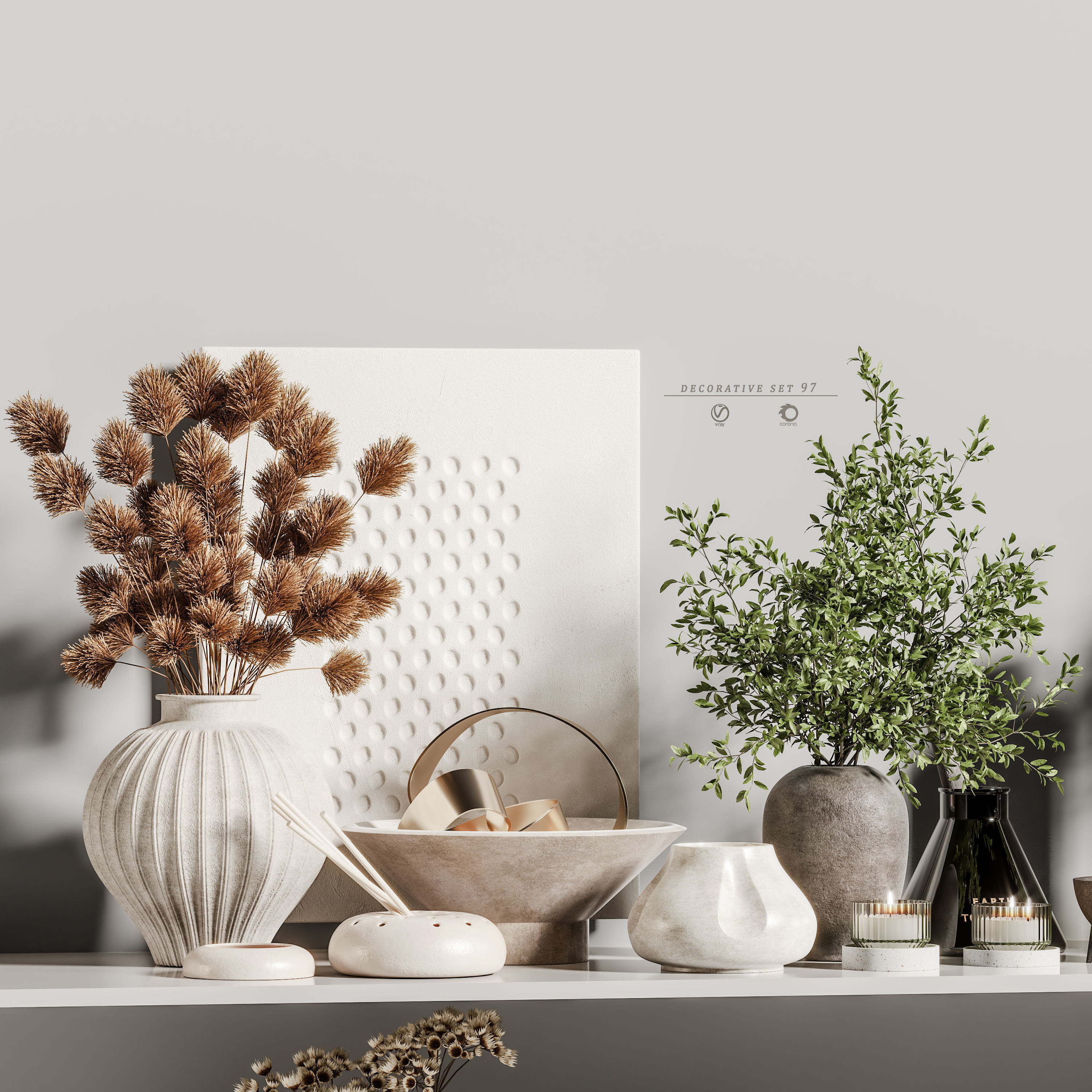 decorative set 97 3D model_3