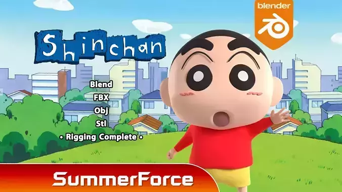 Shinchan - Crayon Shinchan 3D model
