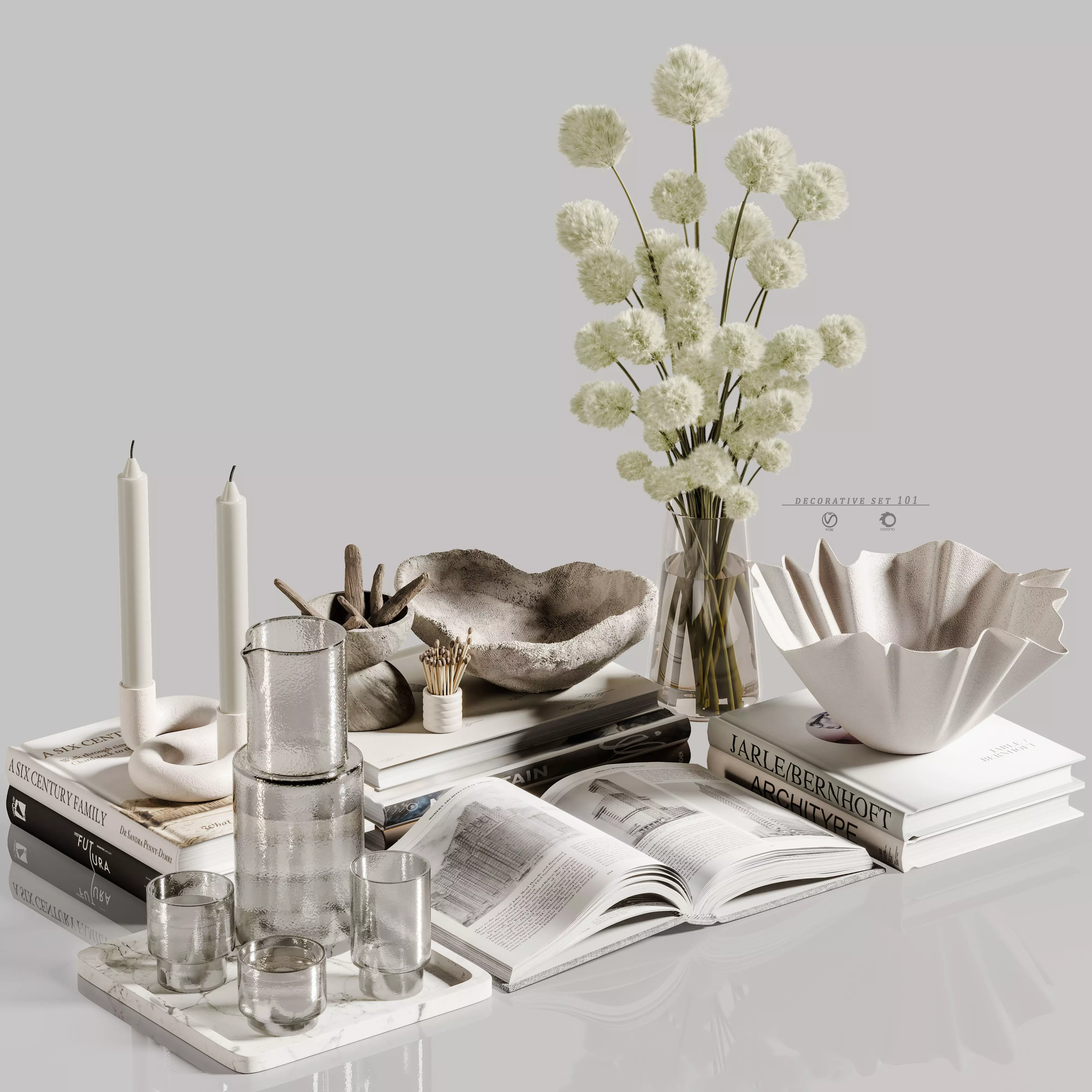 decorative set 101 3D model_0