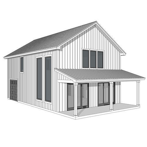Barndominium House 16 -Archimple LLC 3D model