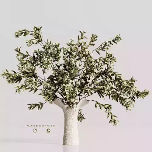 plants bouquet vase 35