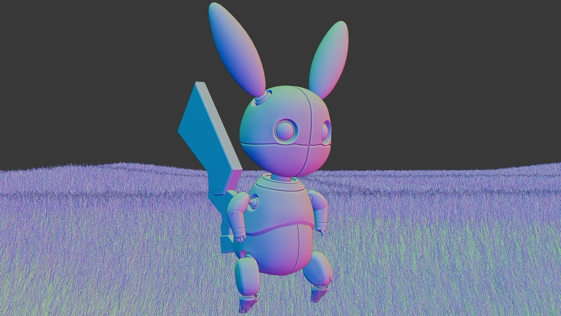 Pikachu Robot 3D model_24