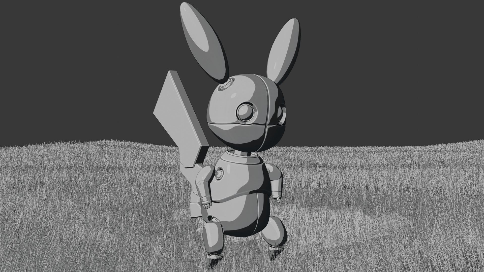 Pikachu Robot 3D model_25