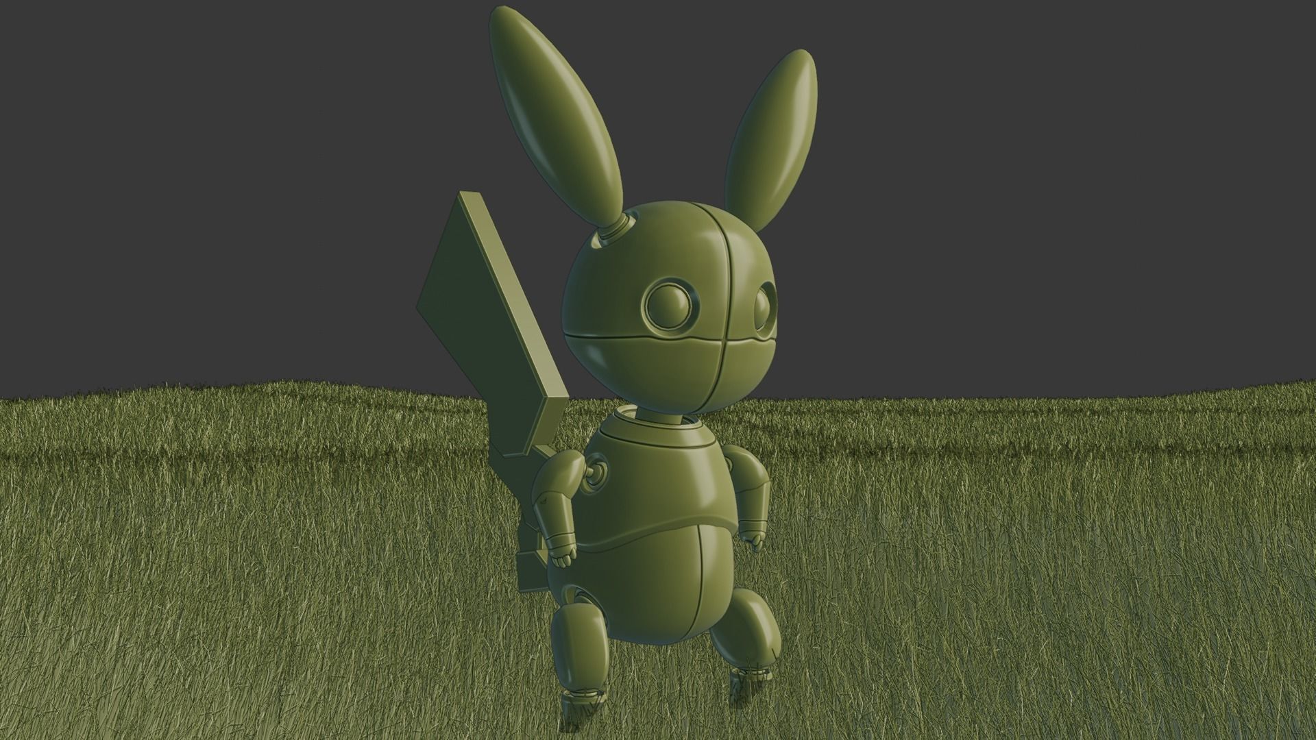 Pikachu Robot 3D model_14