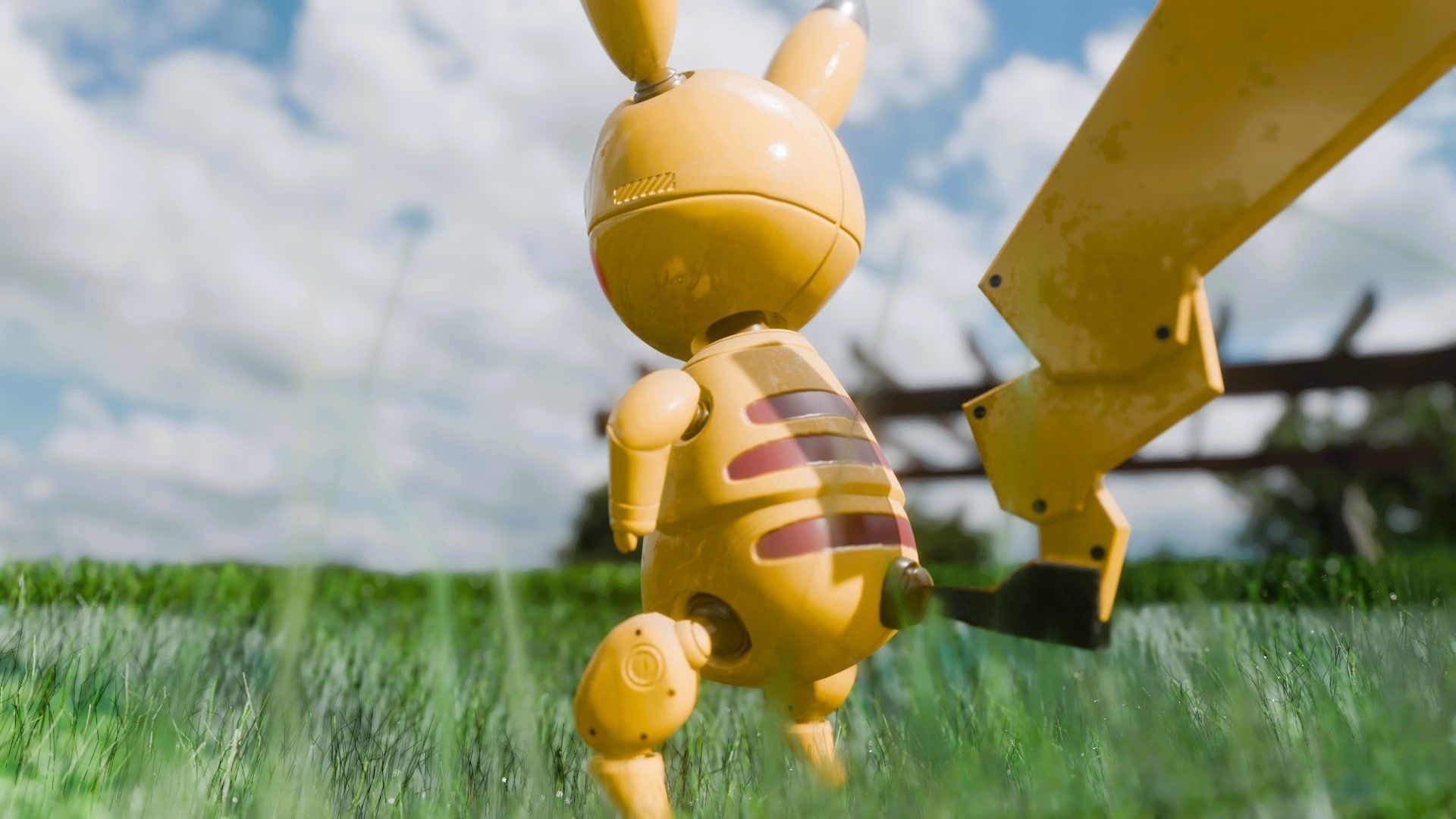 Pikachu Robot 3D model_6