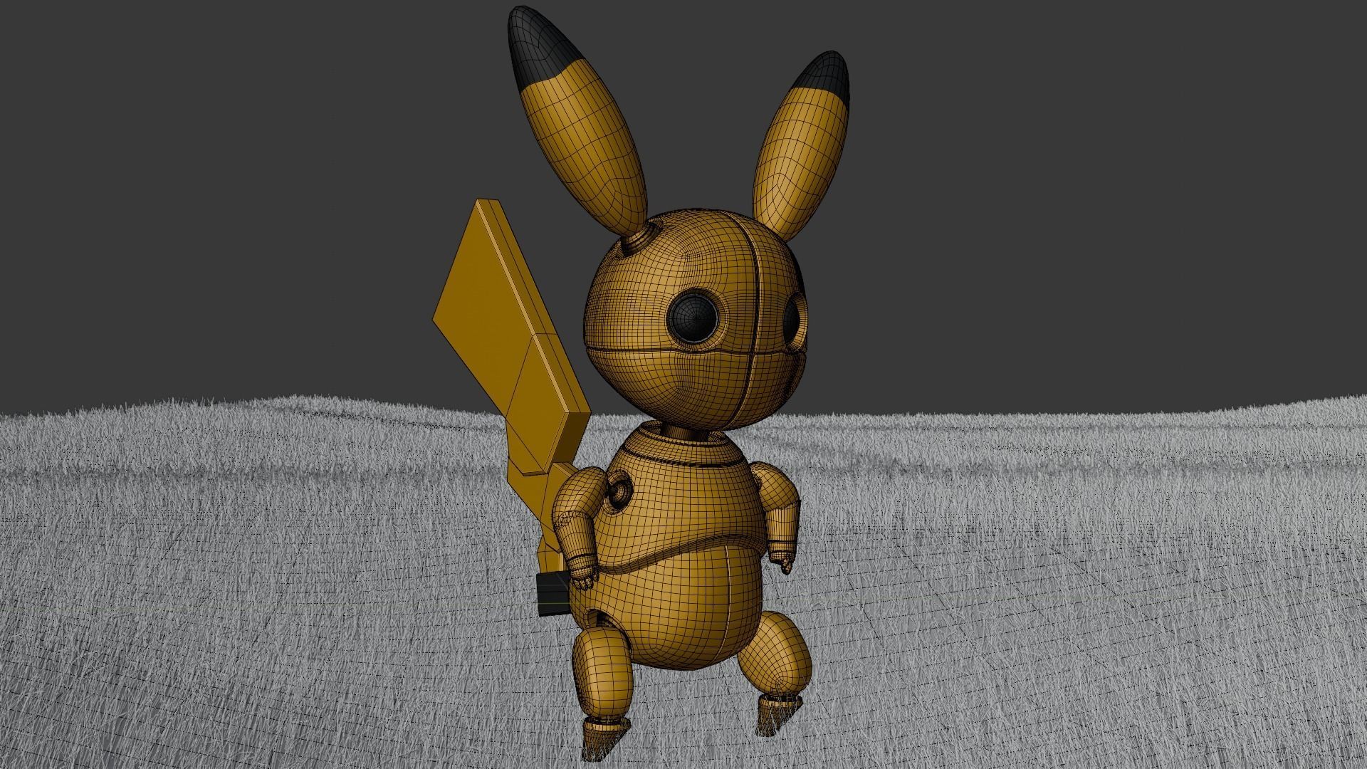 Pikachu Robot 3D model_1