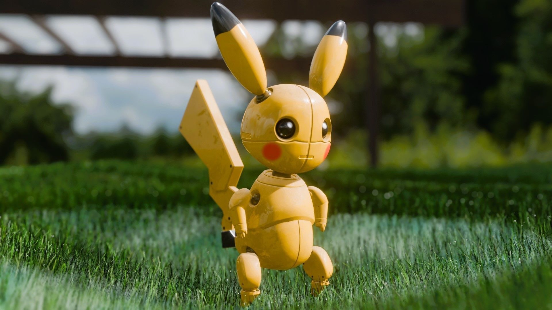 Pikachu Robot 3D model_5