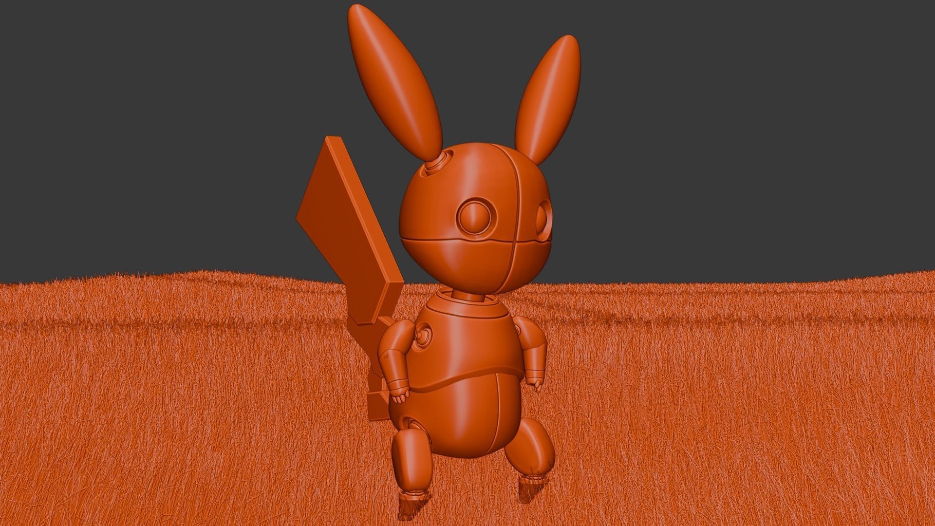 Pikachu Robot 3D model_11