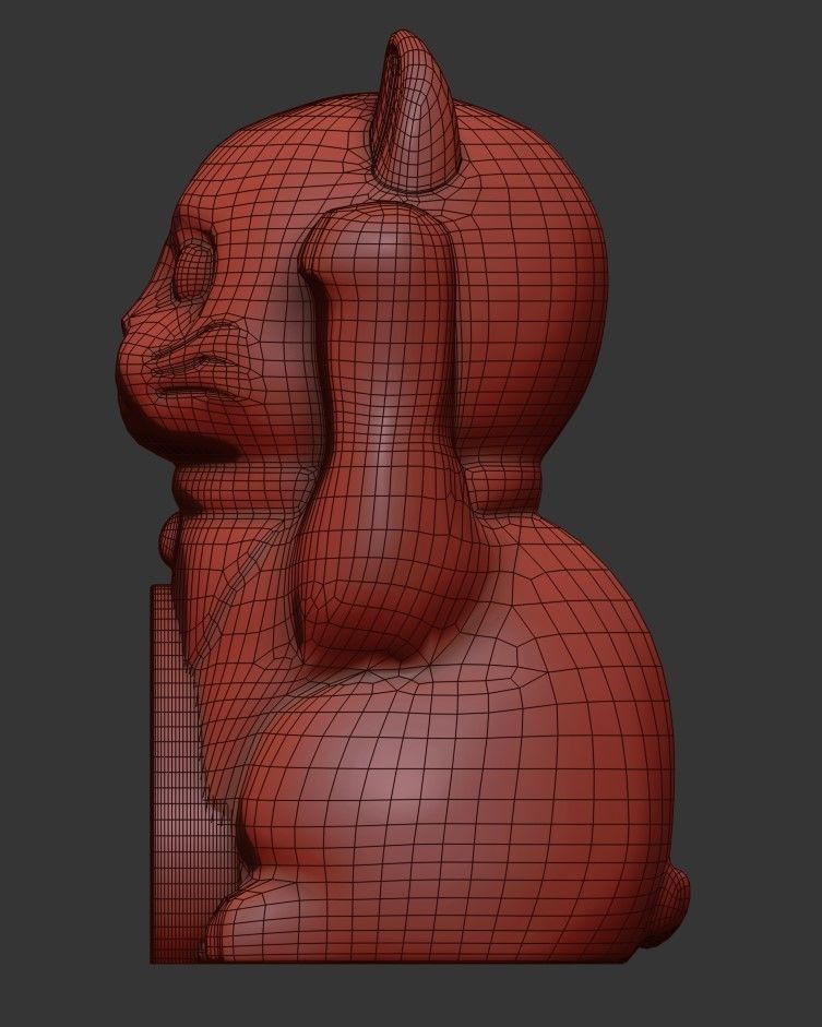 Lucky Cat Low-poly 3D model Low-poly 3D model_7