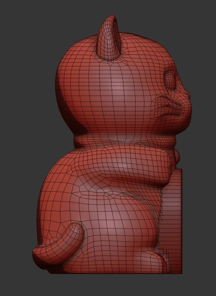 Lucky Cat Low-poly 3D model Low-poly 3D model_5