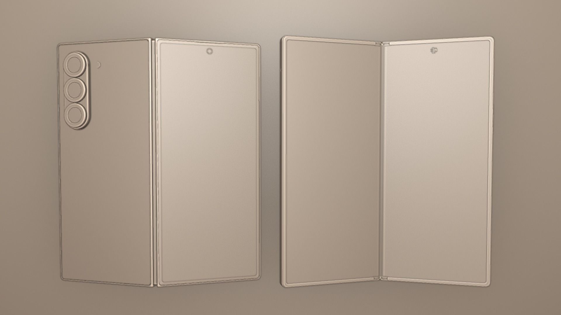 Samsung Galaxy Z Fold 6 Black with pencil 3D model_9