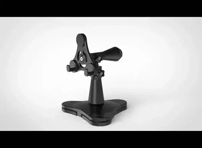 Position Adjustable Phone Stand with Tilt Angle 3D print model