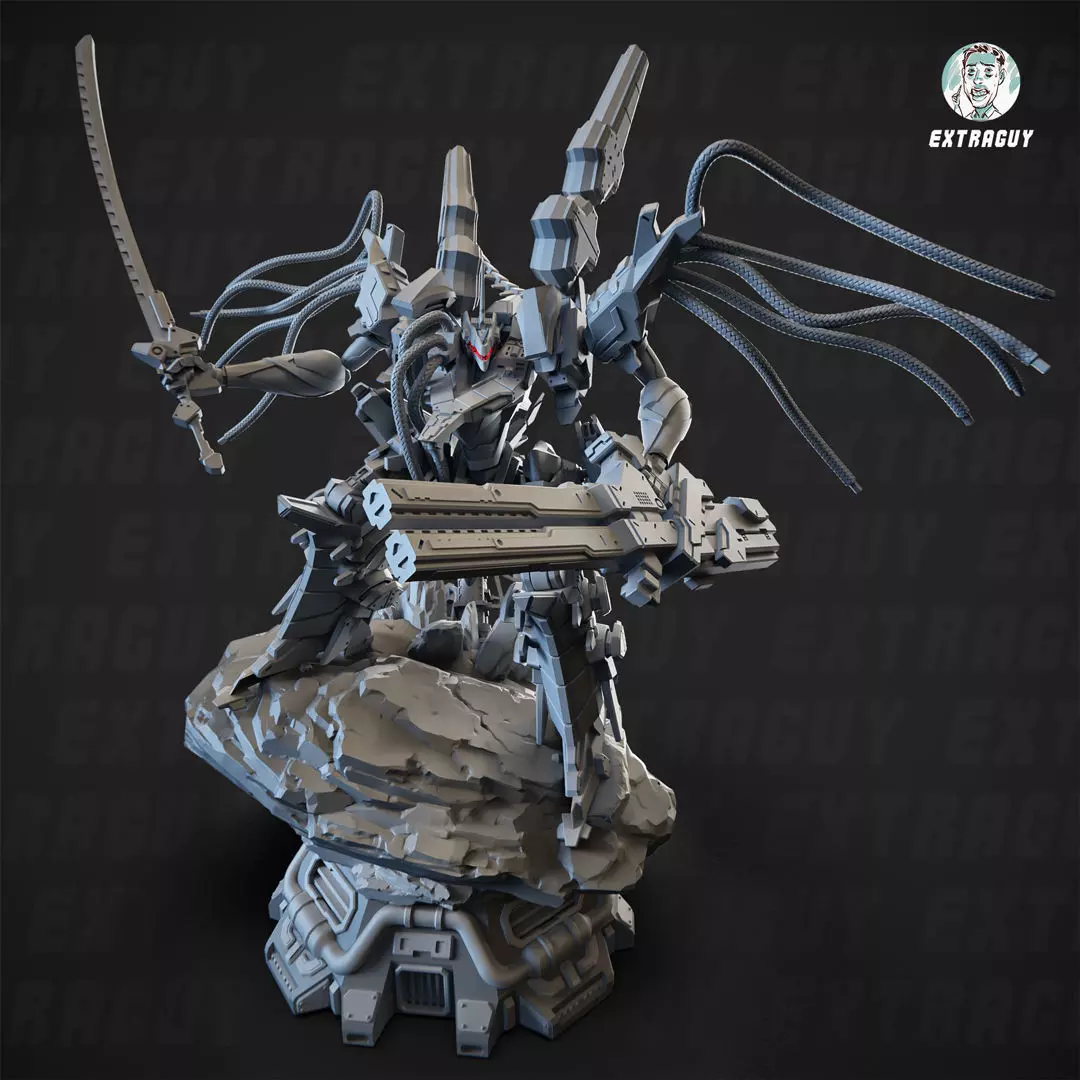 Wired Mech Static 100mm Set 3D print model_0