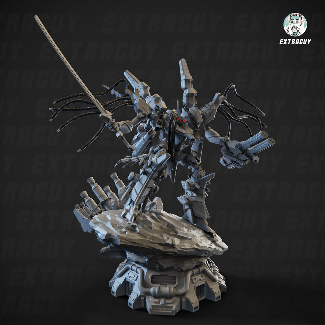 Wired Mech Static 100mm Set 3D print model_1
