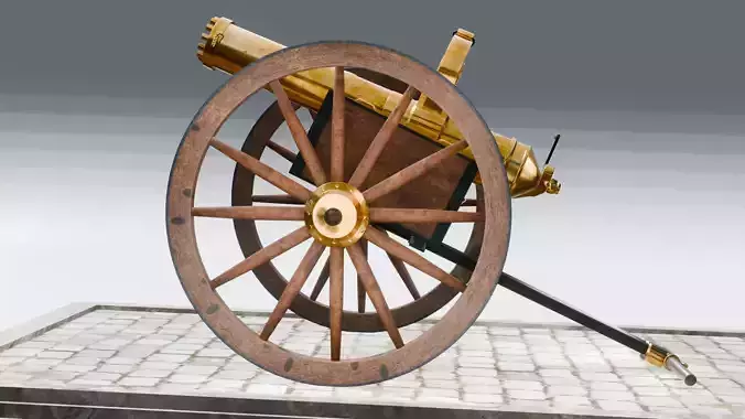 VINTAGE GATLING GUN 