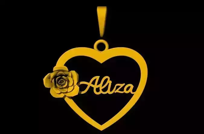 heart pendant 3dm file