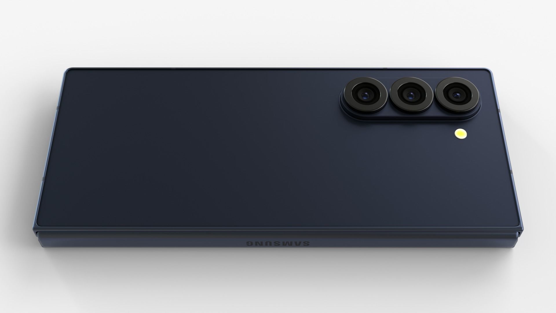 Samsung Galaxy Z Fold 6 Navy with pencil 3D model_8