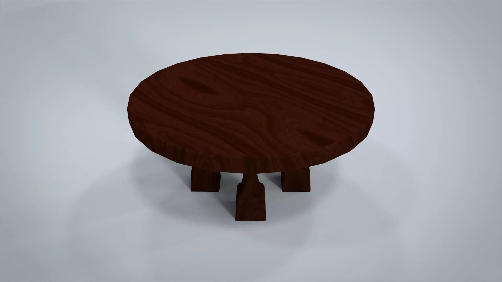 Table round wooden free VR / AR / low-poly 3D model | CGTrader