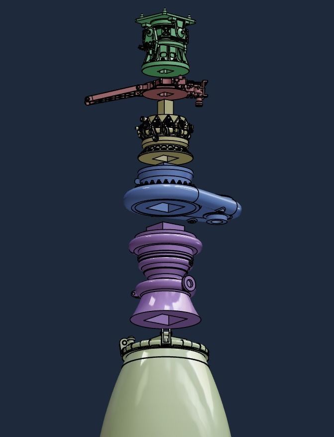 SpaceX Raptor 1 engine 3D print model_10