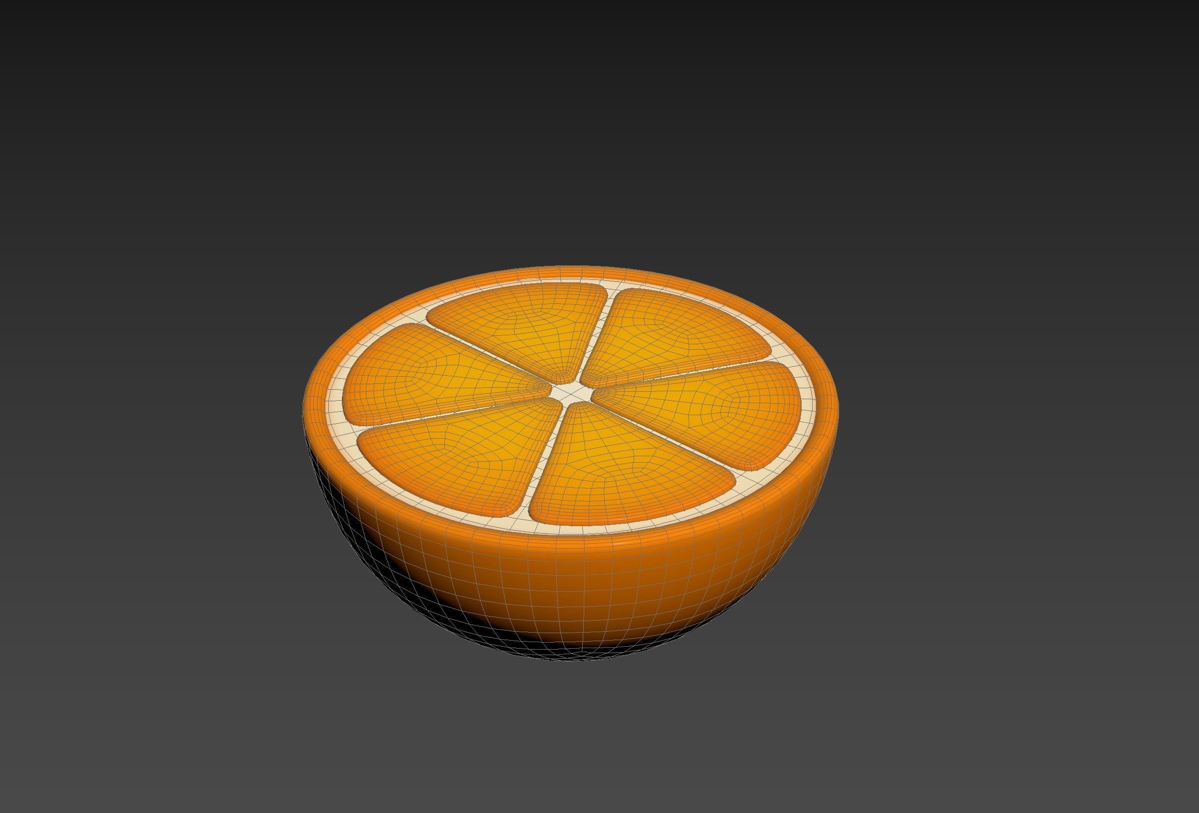 Half Orange 3D model_18