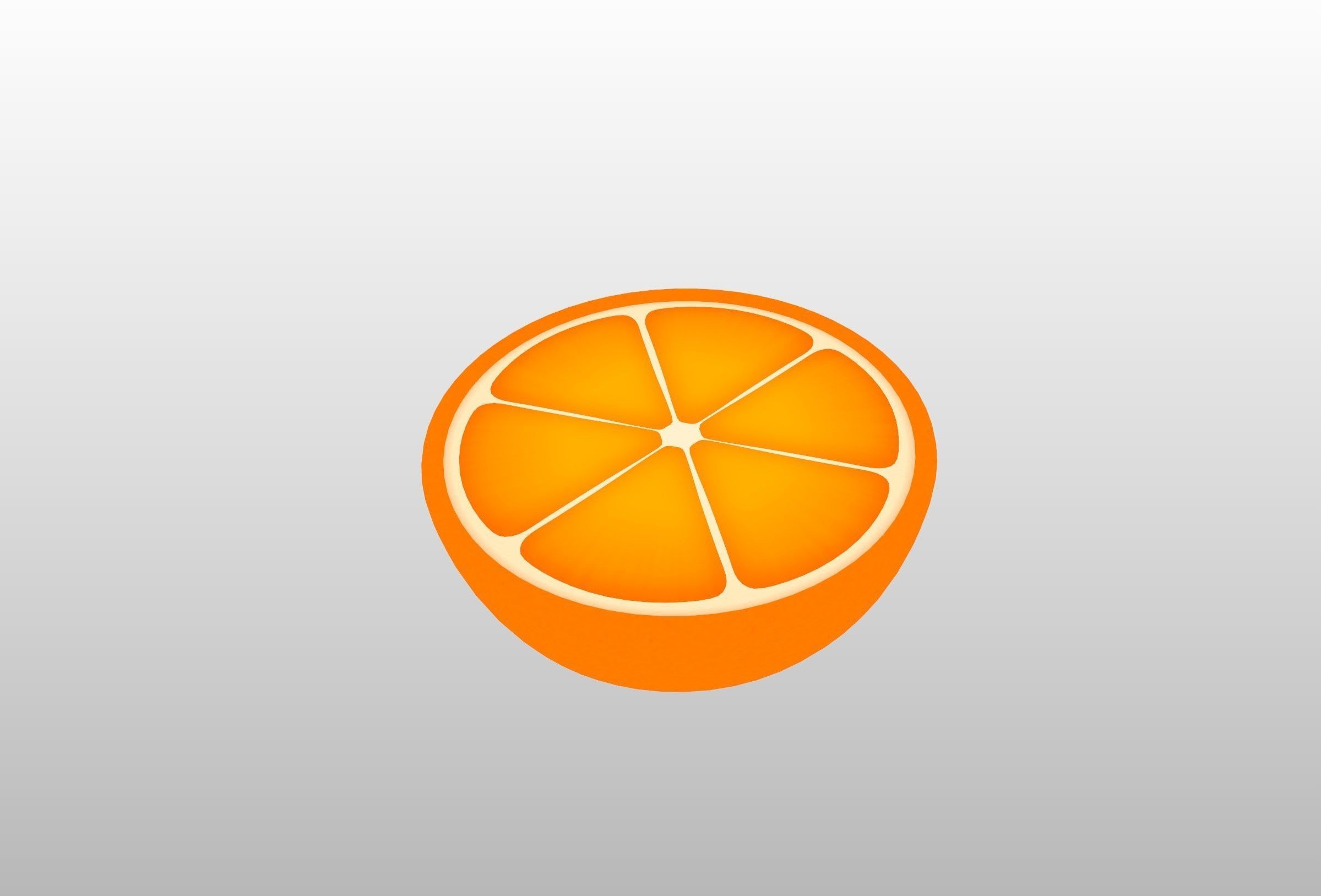Half Orange 3D model_11