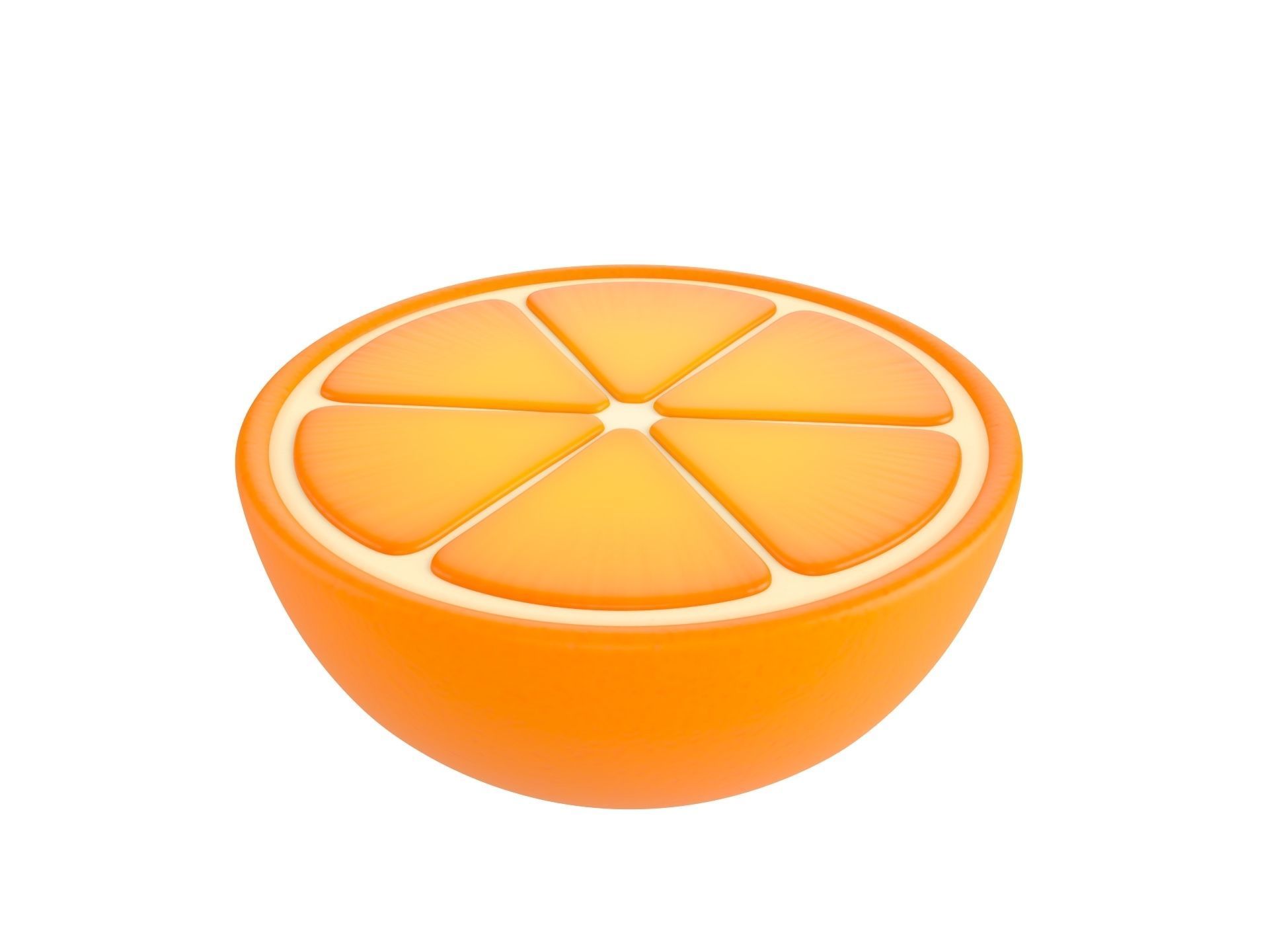 Half Orange 3D model_8