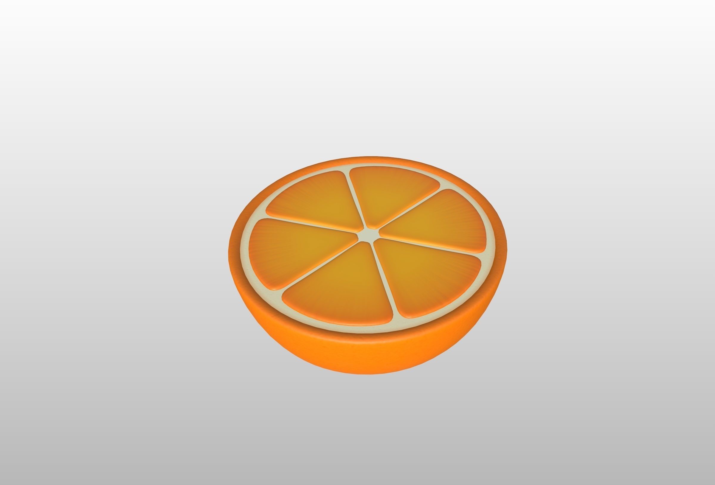 Half Orange 3D model_10