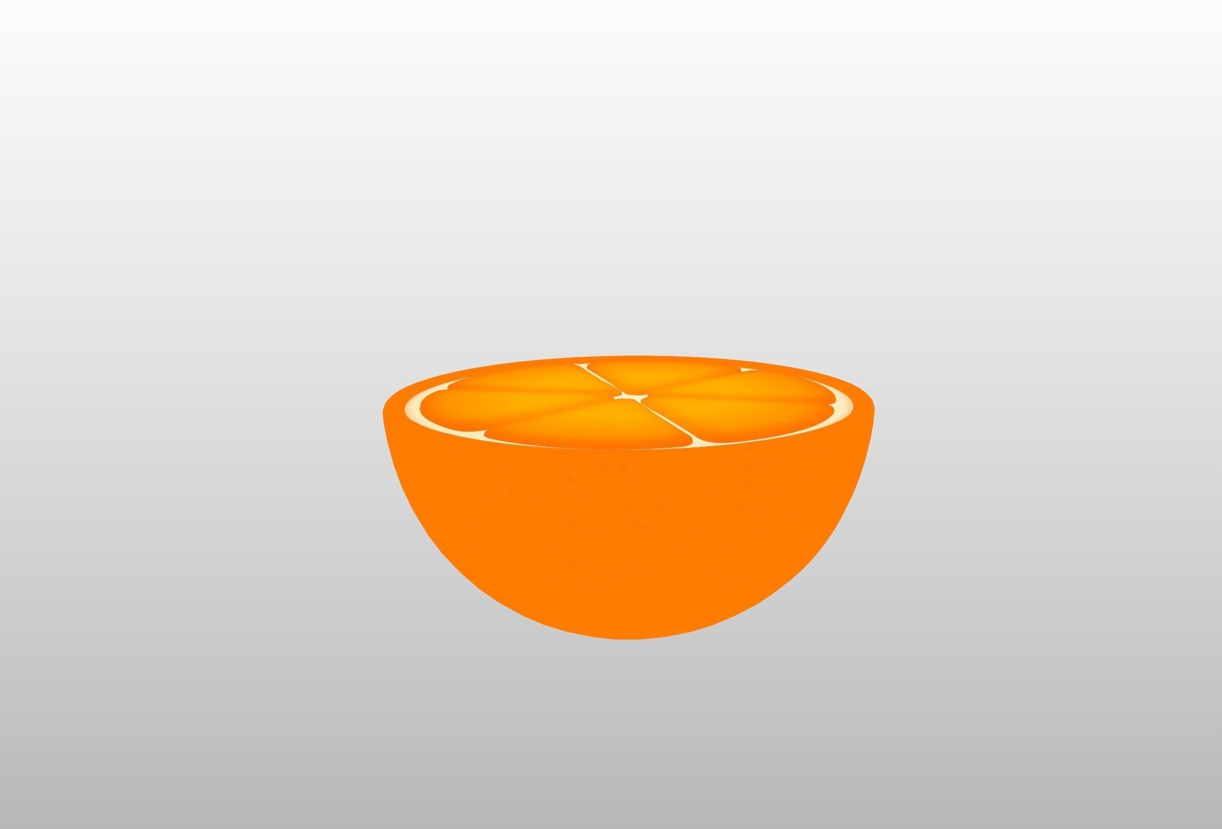 Half Orange 3D model_12