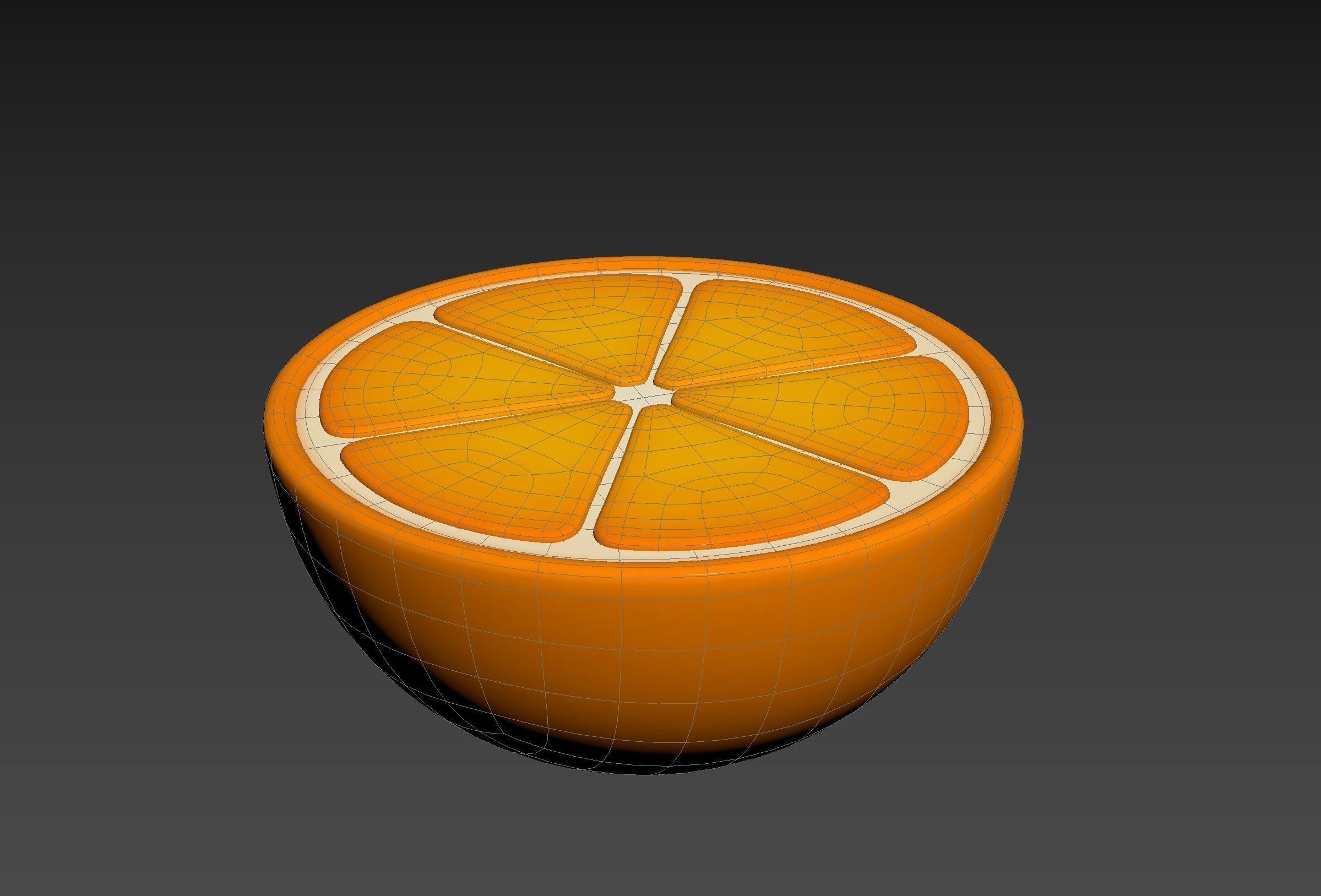Half Orange 3D model_20