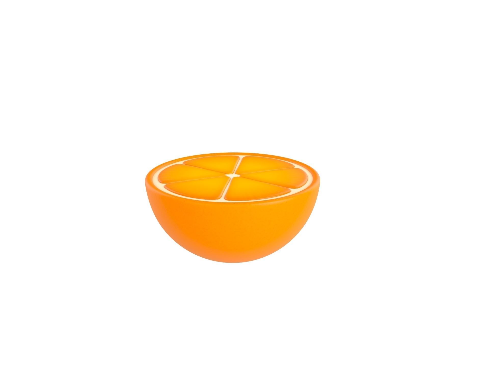 Half Orange 3D model_1