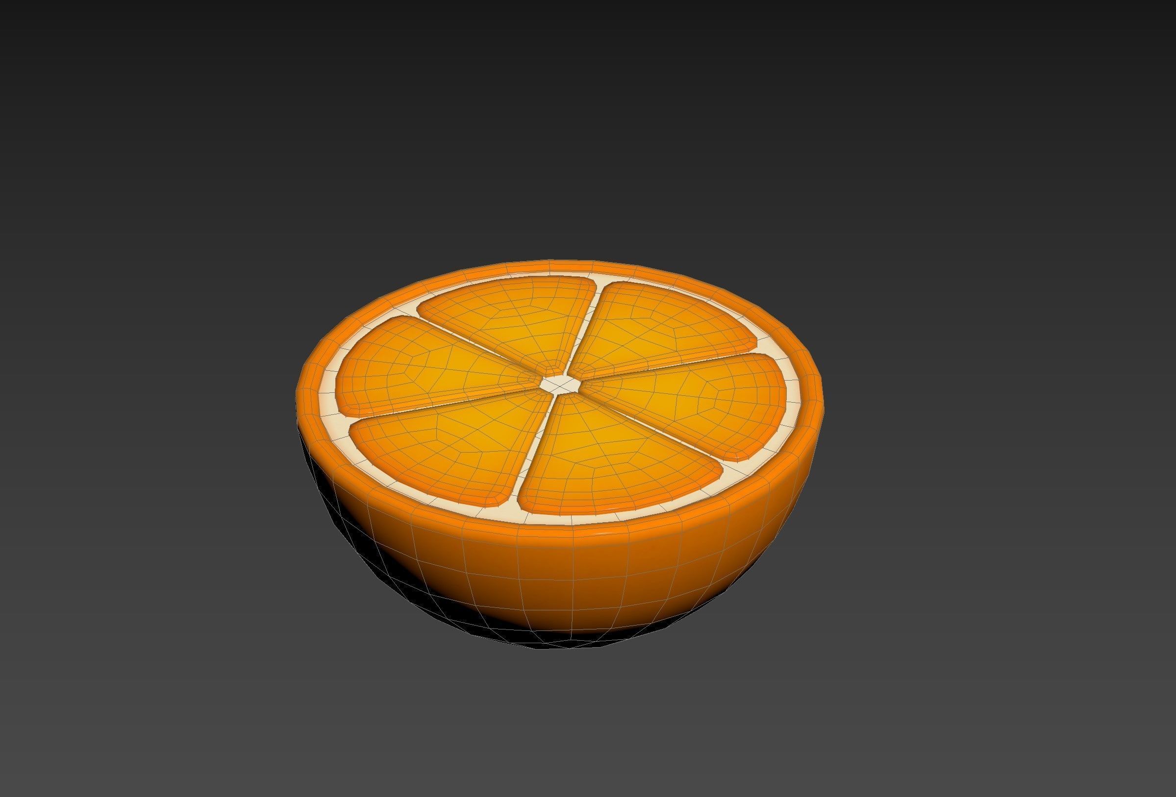 Half Orange 3D model_17