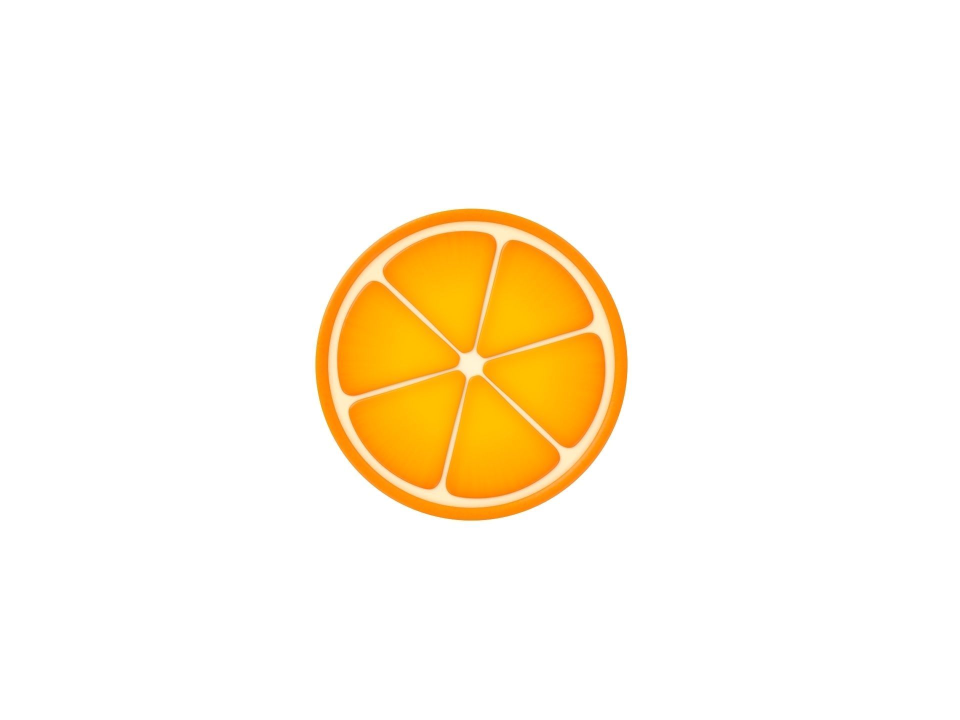 Half Orange 3D model_4