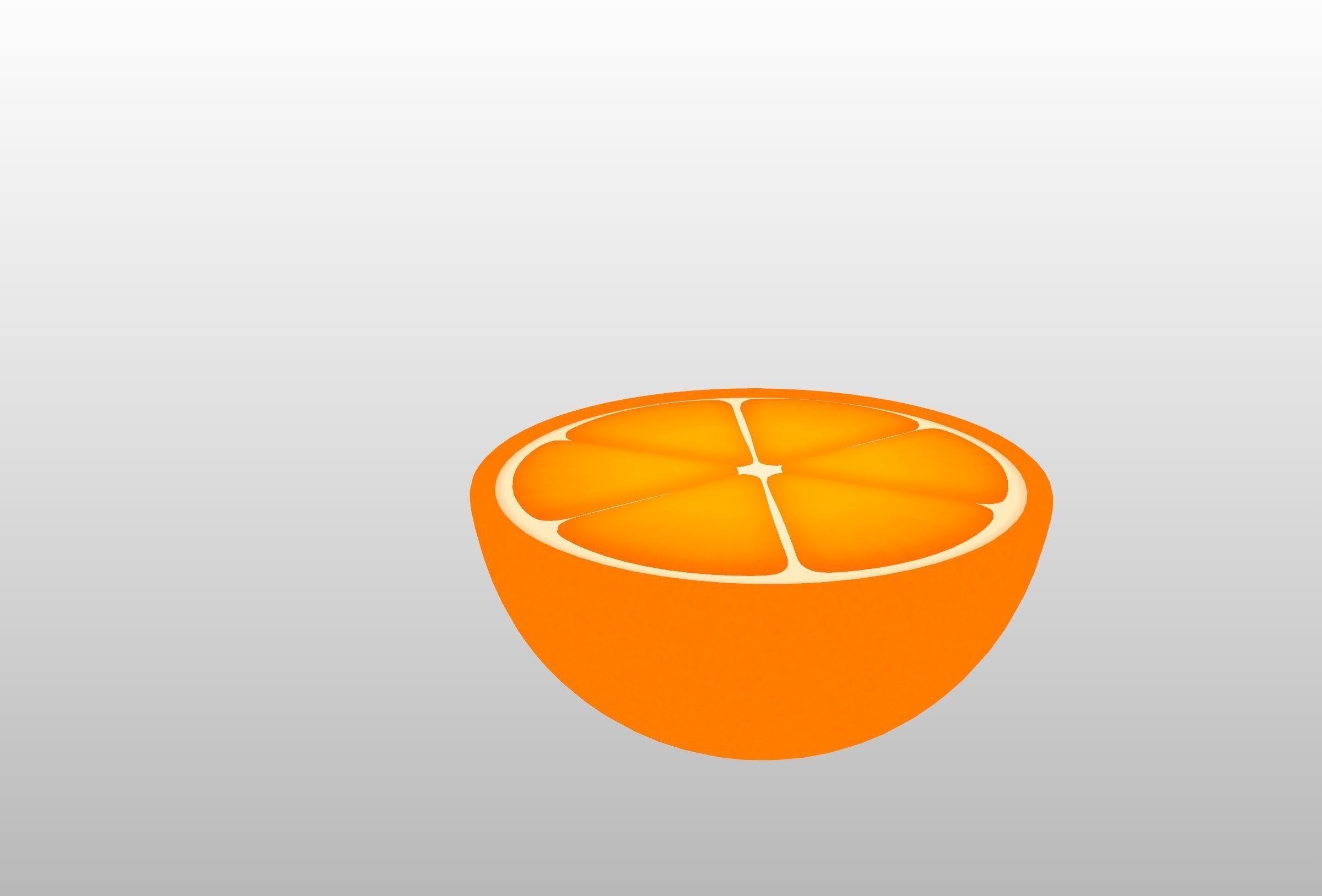 Half Orange 3D model_14