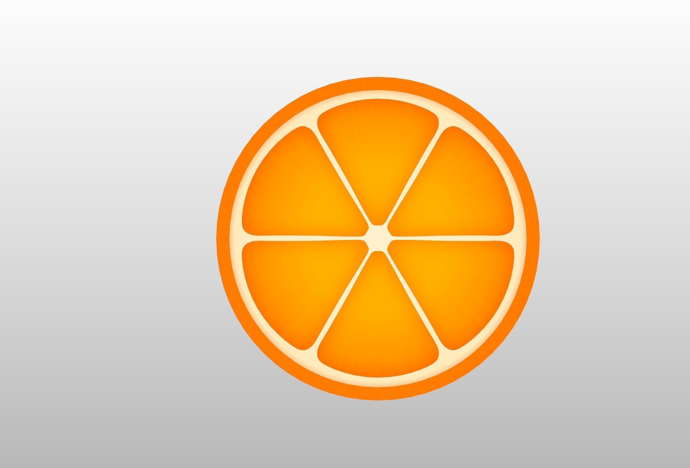 Half Orange 3D model_15