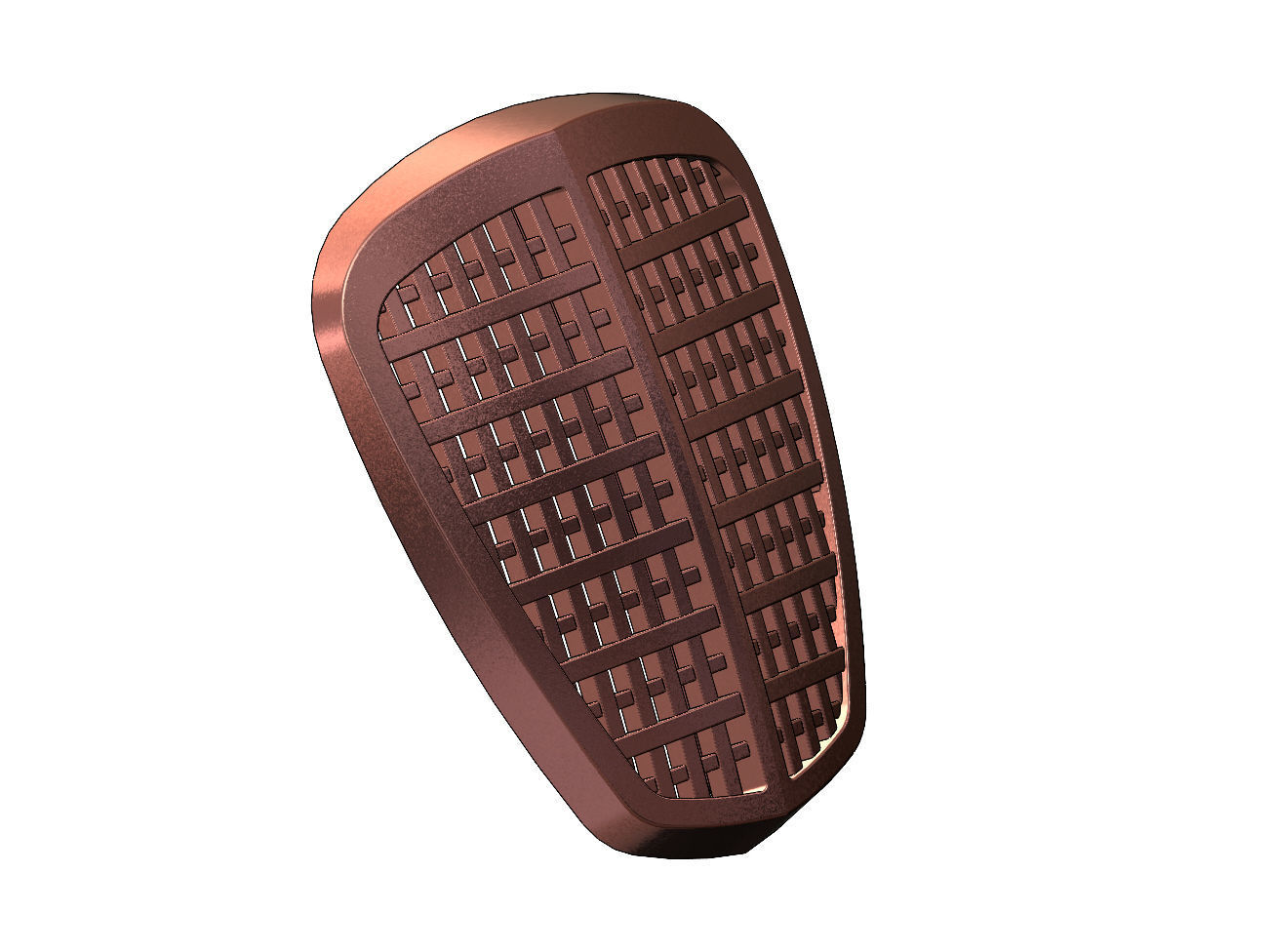 Car grill vintage relief and decor element 3D print model_16