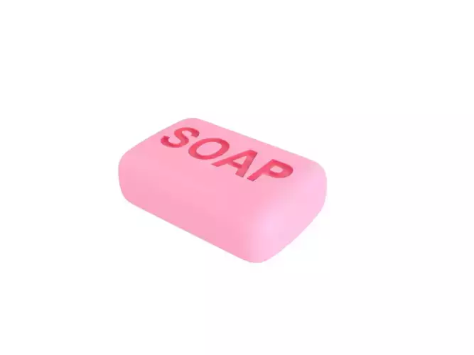 Pink Soap 3D model