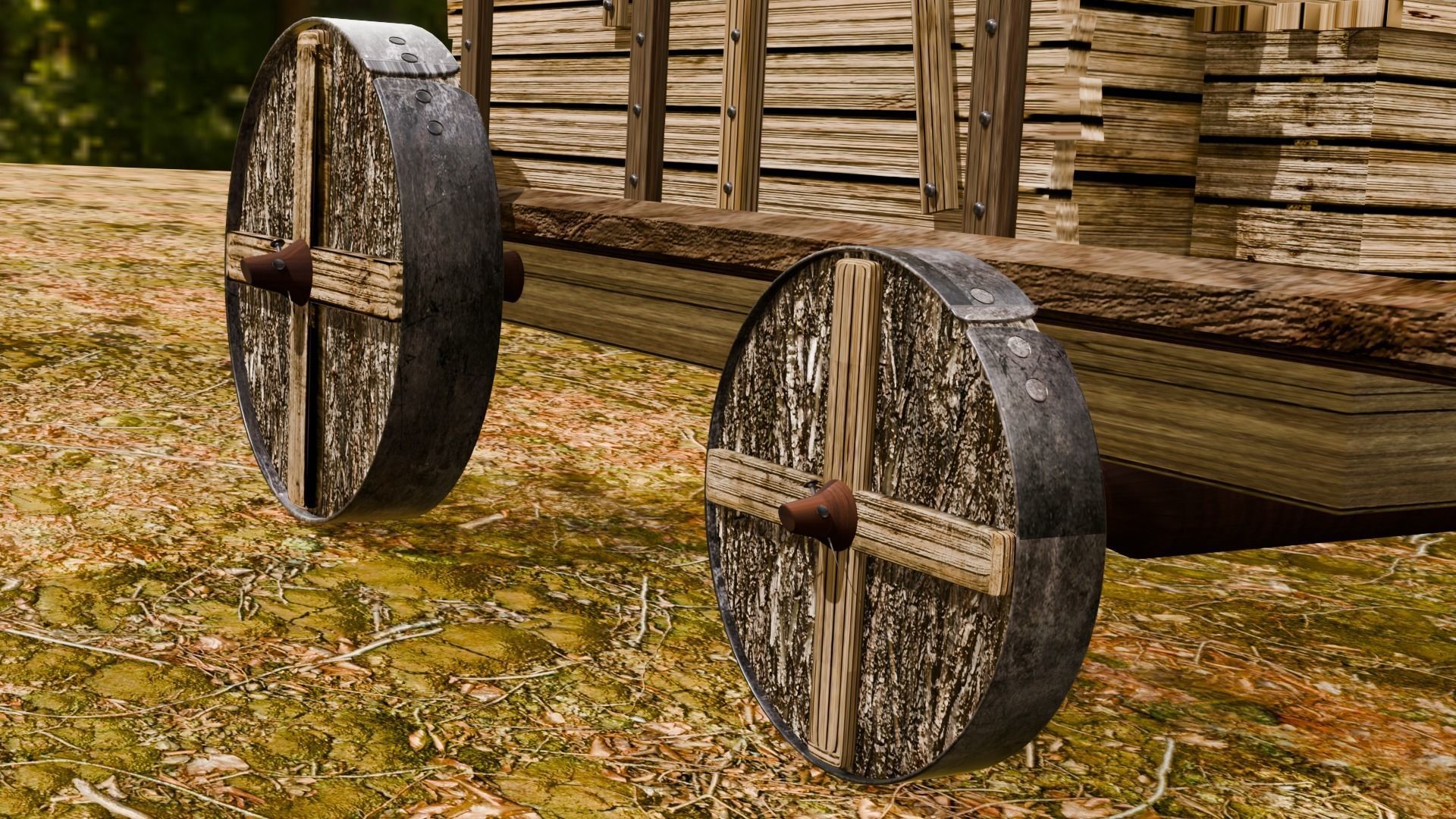 MEDIEVAL PRISON WAGON 3D model_9
