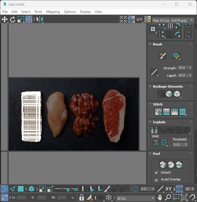 Rice With Salmon Fishes 3D model_29