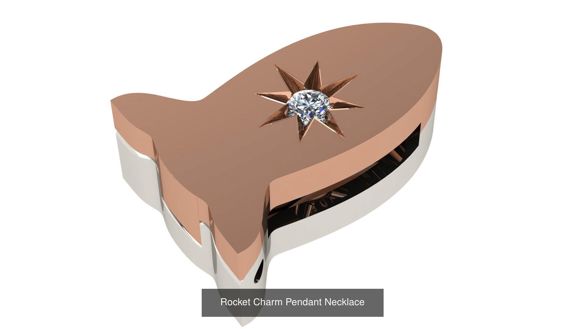 10 Light Charm Pendant Necklace 3D Model Collection_2