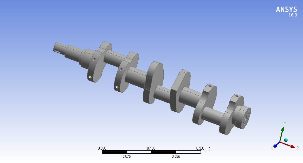 Crankshaft 3d model design editable part 3D print model_2
