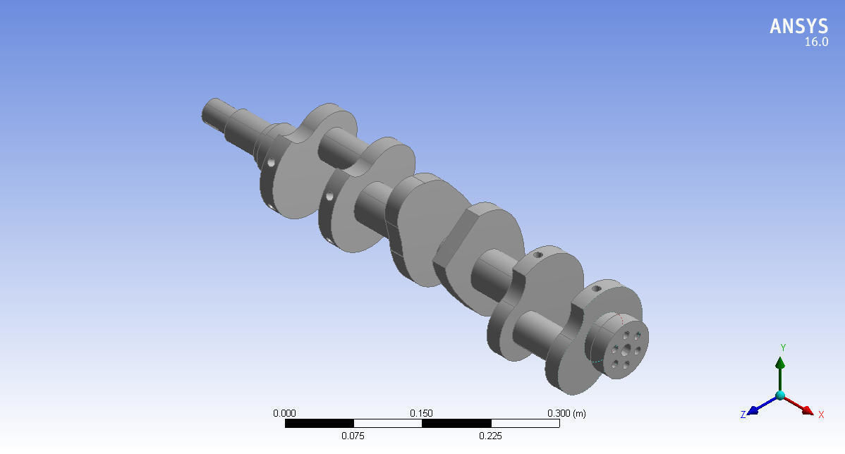 Crankshaft 3d model design editable part 3D print model_1