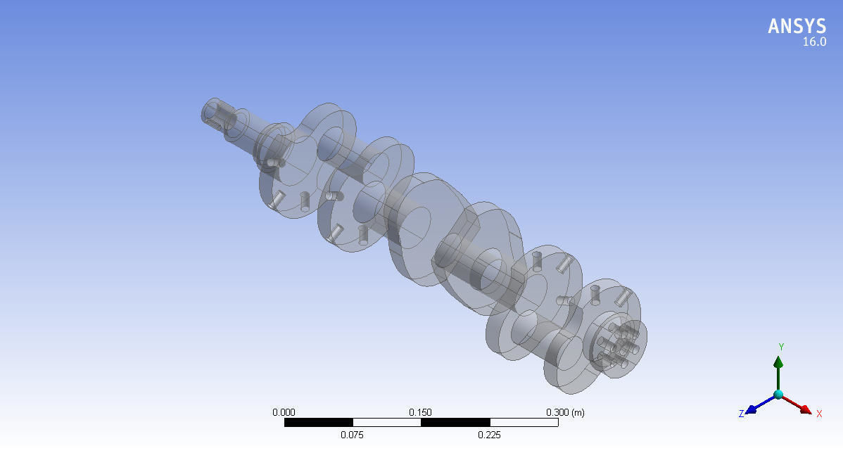 Crankshaft 3d model design editable part 3D print model_0