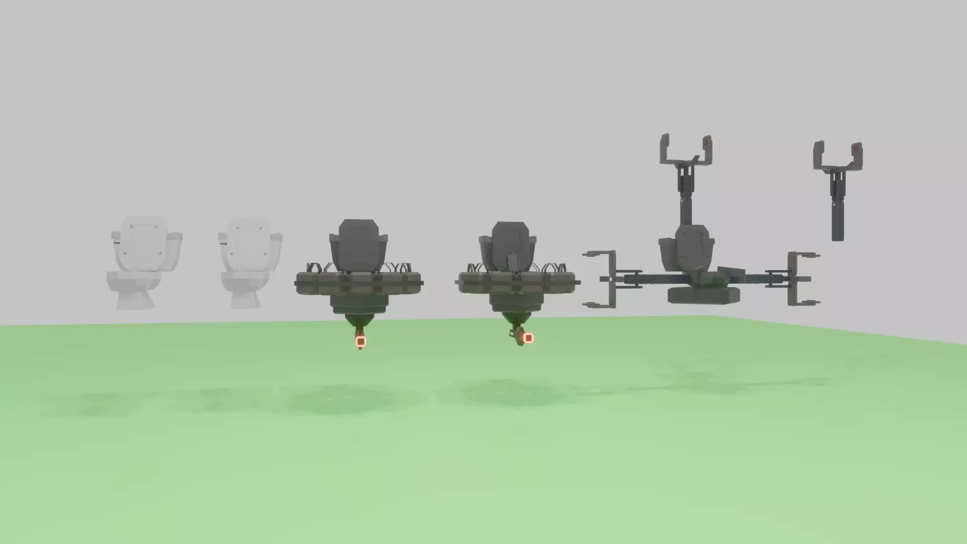 toilet low poly Low-poly 3D model_0