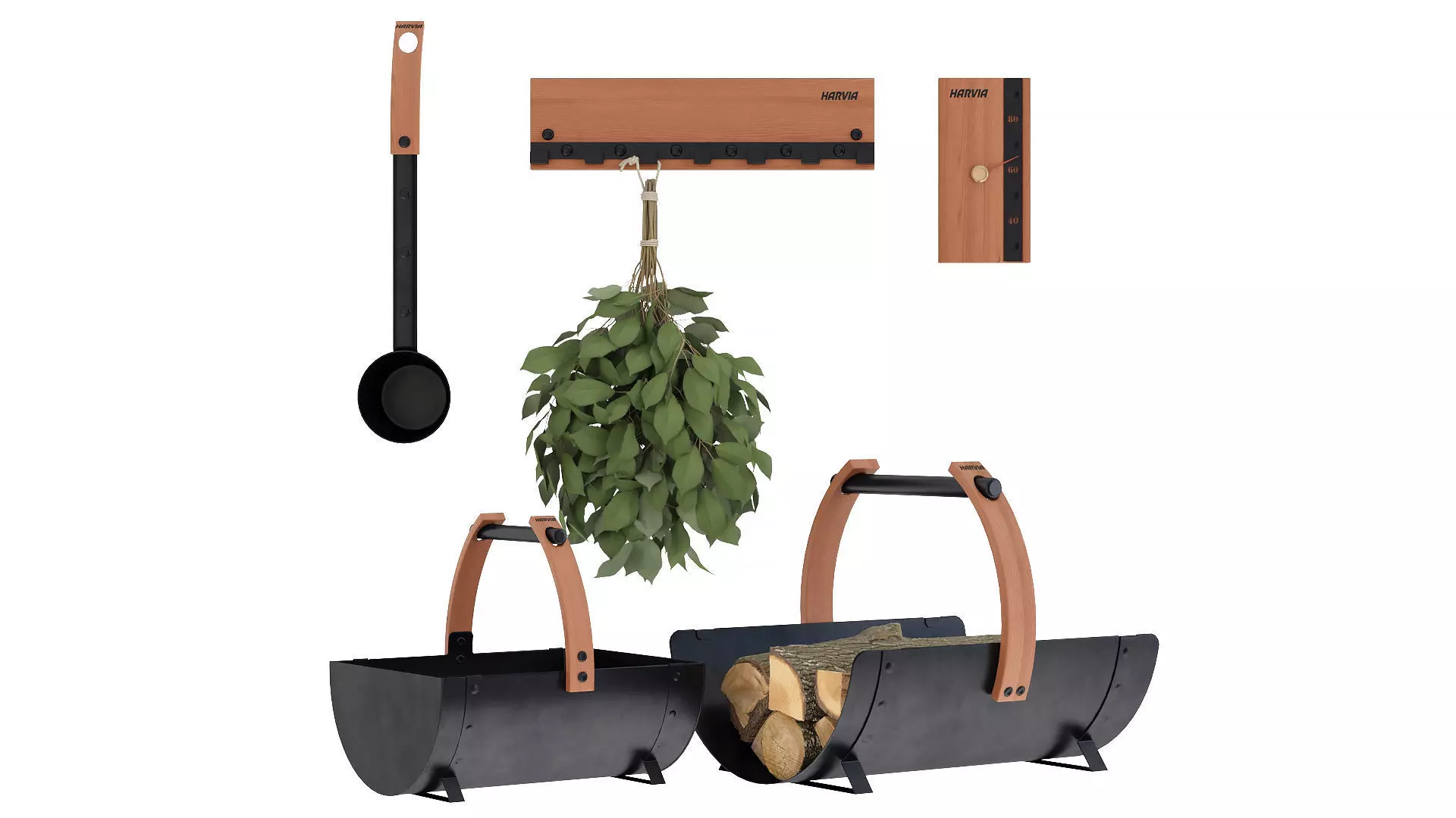 Sauna accessories 3D model