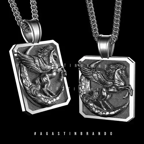 3D Horse pendant design STL 