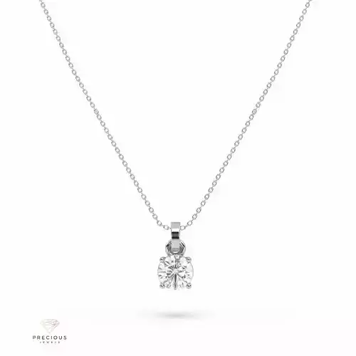 Solitaire Pendant 4 Prongs 0-80 Ct incl professional renderings 3D print model