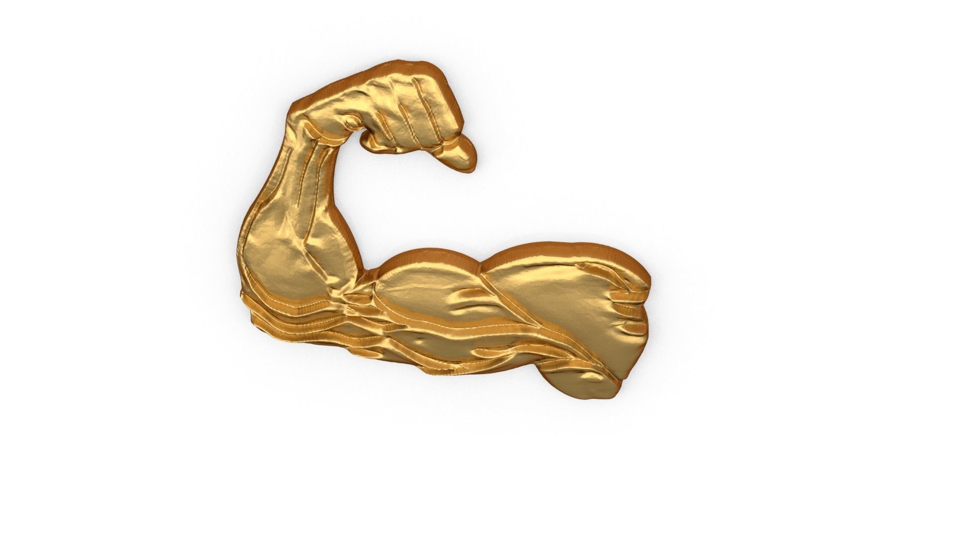 muscle arm  pendant  3D print model_4