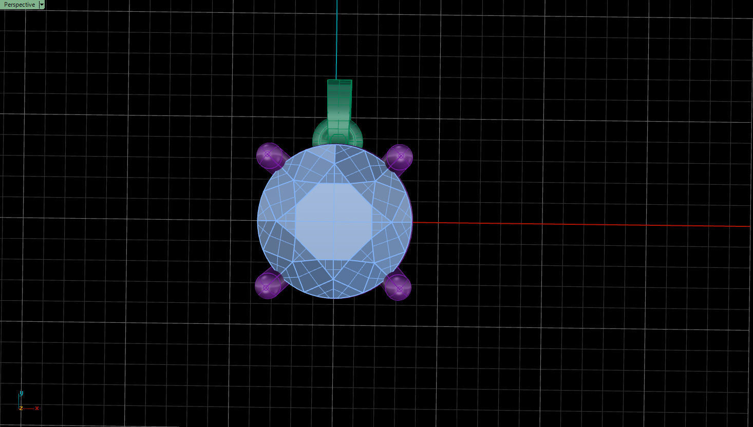 Solitaire Pendant 4 Prongs 1 Ct incl professional renderings 3D print model_3