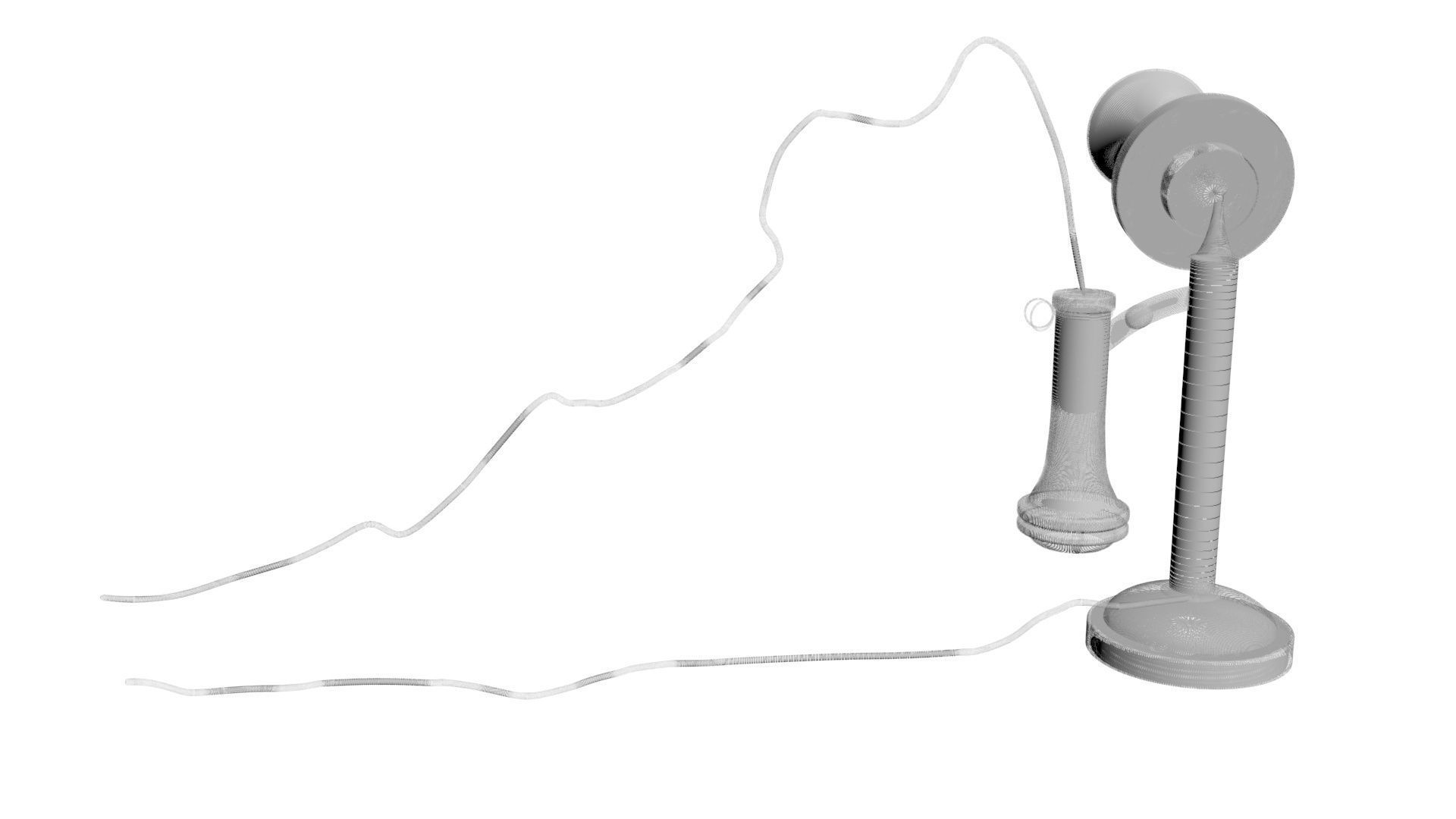 Alexander Graham Bell First Phone 3D model_25